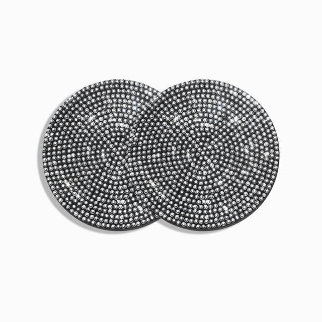 2PCS Diamond Car Coaster Water Cup Slot Non-Slip Mat Silica Gel Pad Bling Car Coasters Silicone Crystal Car Cup Holder Mat Car Gadget Universal Bling Car Cup Mat Holder Insert Crystal Rhinestone Vehicle Cup Coaster Bling Car Accessories for Woman Stevvex