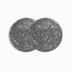 2PCS Diamond Car Coaster Water Cup Slot Non-Slip Mat Silica Gel Pad Bling Car Coasters Silicone Crystal Car Cup Holder Mat Car Gadget Universal Bling Car Cup Mat Holder Insert Crystal Rhinestone Vehicle Cup Coaster Bling Car Accessories for Woman Stevvex