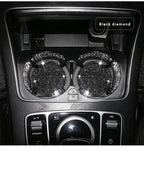 2PCS Diamond Car Coaster Water Cup Slot Non-Slip Mat Silica Gel Pad Bling Car Coasters Silicone Crystal Car Cup Holder Mat Car Gadget Universal Bling Car Cup Mat Holder Insert Crystal Rhinestone Vehicle Cup Coaster Bling Car Accessories for Woman Stevvex