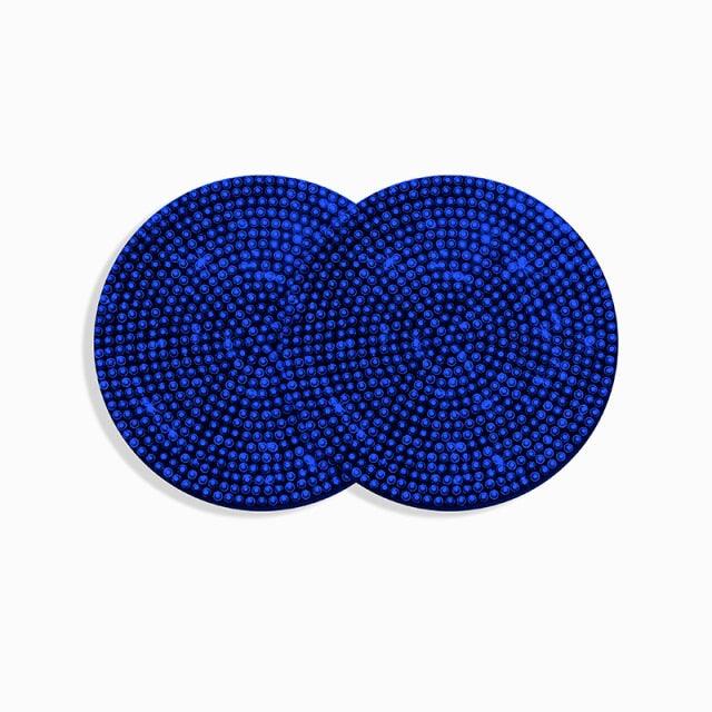 2PCS Diamond Car Coaster Water Cup Slot Non-Slip Mat Silica Gel Pad Bling Car Coasters Silicone Crystal Car Cup Holder Mat Car Gadget Universal Bling Car Cup Mat Holder Insert Crystal Rhinestone Vehicle Cup Coaster Bling Car Accessories for Woman Stevvex