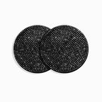 2PCS Diamond Car Coaster Water Cup Slot Non-Slip Mat Silica Gel Pad Bling Car Coasters Silicone Crystal Car Cup Holder Mat Car Gadget Universal Bling Car Cup Mat Holder Insert Crystal Rhinestone Vehicle Cup Coaster Bling Car Accessories for Woman Stevvex