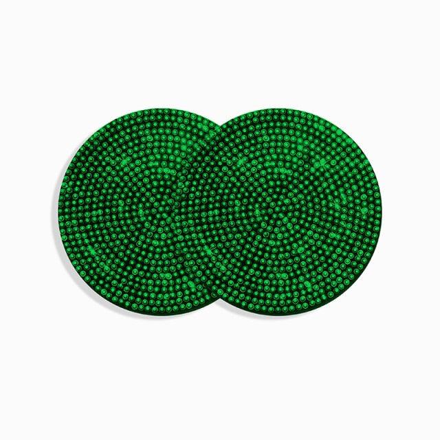 2PCS Diamond Car Coaster Water Cup Slot Non-Slip Mat Silica Gel Pad Bling Car Coasters Silicone Crystal Car Cup Holder Mat Car Gadget Universal Bling Car Cup Mat Holder Insert Crystal Rhinestone Vehicle Cup Coaster Bling Car Accessories for Woman Stevvex