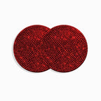 2PCS Diamond Car Coaster Water Cup Slot Non-Slip Mat Silica Gel Pad Bling Car Coasters Silicone Crystal Car Cup Holder Mat Car Gadget Universal Bling Car Cup Mat Holder Insert Crystal Rhinestone Vehicle Cup Coaster Bling Car Accessories for Woman Stevvex