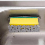 2PCS Durable Kitchen Bathroom Drying Rack Toilet Sink Suction Sponges Holder Rack Suction Cup Dish Cloths Holder Scrubbers Soap Storage Stevvex