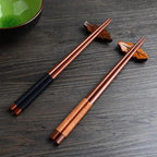 2PCS Incredible Handmade Japanese Natural Chestnut Wood Sushi Chopsticks Set Value Gift Sushi Chinese food Stevvex