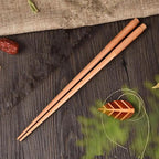 2PCS Incredible Handmade Japanese Natural Chestnut Wood Sushi Chopsticks Set Value Gift Sushi Chinese food Stevvex