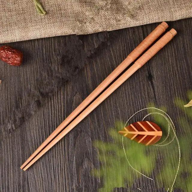 2PCS Incredible Handmade Japanese Natural Chestnut Wood Sushi Chopsticks Set Value Gift Sushi Chinese food Stevvex