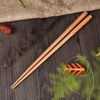 2PCS Incredible Handmade Japanese Natural Chestnut Wood Sushi Chopsticks Set Value Gift Sushi Chinese food Stevvex