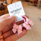 2PCS New Cute Princess Bowknot Headwear Kids Elastic Hair Bands Children Ropes Girls Cartoon Accessories Baby Headdress Gorgeous Hair Accessories For Women Stevvex