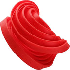 2PCS New Luxury Large Spiral shape silicone Bundt Cake Pan 10- inch, Bread Bakeware Mold baking Tools Cyclone Shape Cake Mould  Baking Tool Stevvex