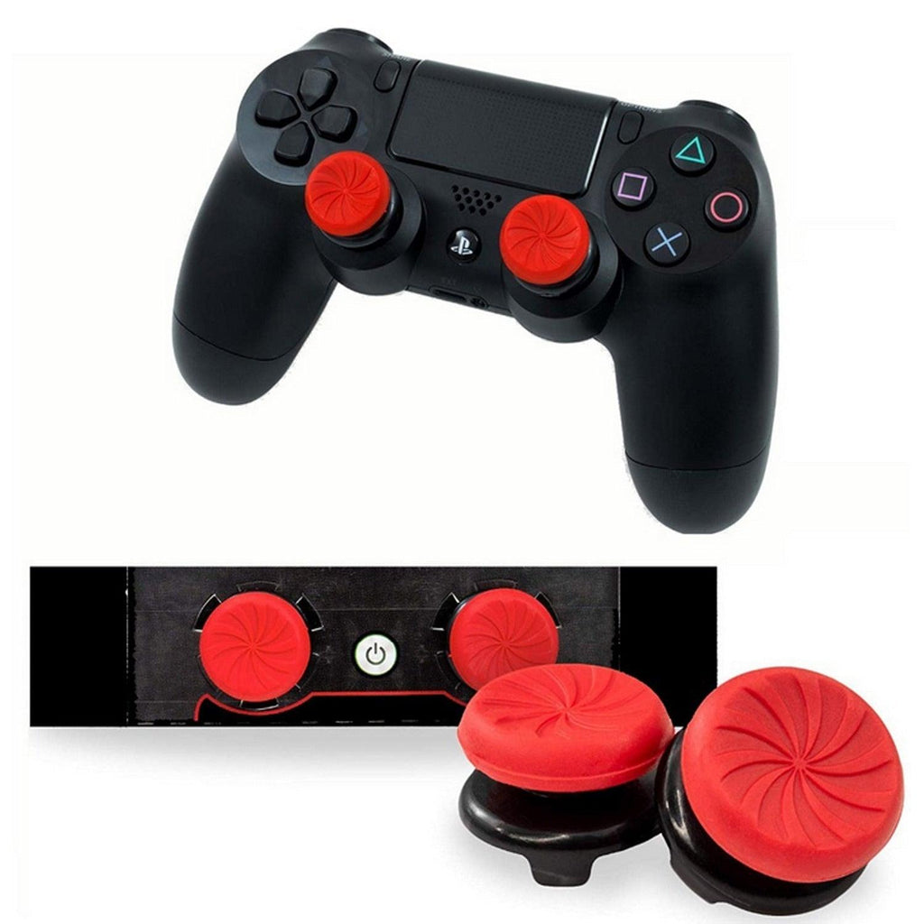 2PCS Non-slip Soft Silicone Thumbstick Joystick Grip High-Rise Caps Covers Game Controller  Button Stick Cover Switch Joystick Grip Cap Part Analog Cap Controller Stevvex