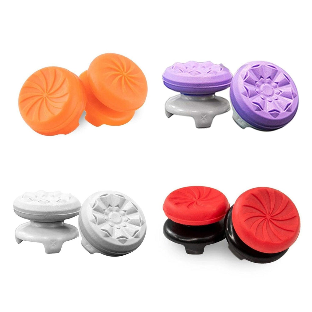 2PCS Non-slip Soft Silicone Thumbstick Joystick Grip High-Rise Caps Covers Game Controller  Button Stick Cover Switch Joystick Grip Cap Part Analog Cap Controller Stevvex