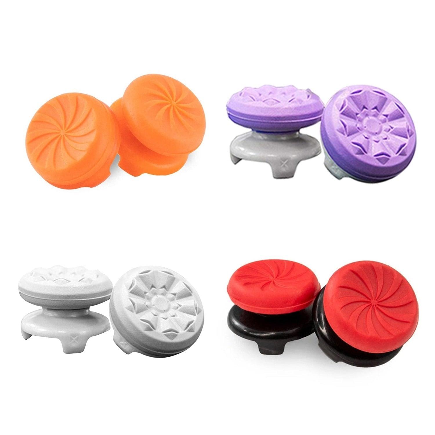2PCS Non-slip Soft Silicone Thumbstick Joystick Grip High-Rise Caps Covers Game Controller  Button Stick Cover Switch Joystick Grip Cap Part Analog Cap Controller Stevvex