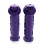 2Pcs Purple Child Children Kid Kids Bike Bicycle Tricycle Scooter Rubber Grip Handle Handlebar Grips Anti-skid Bicycle Grips For Kids Girls Boys Non-Slip Rubber Mushroom Grips Stevvex