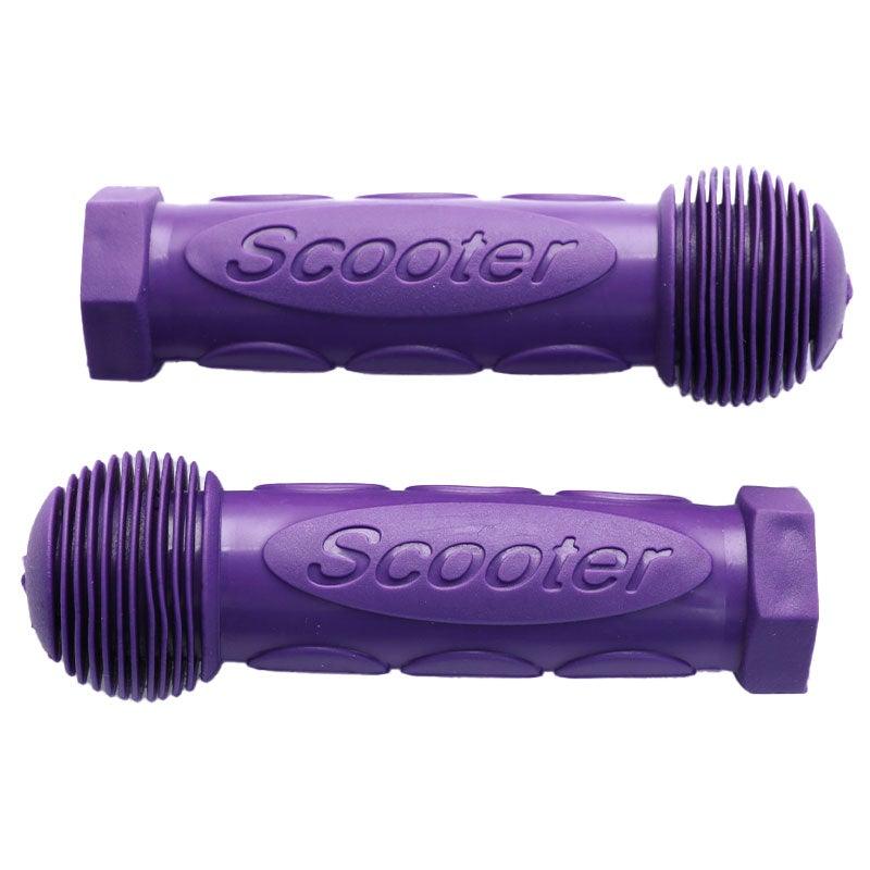 2Pcs Purple Child Children Kid Kids Bike Bicycle Tricycle Scooter Rubber Grip Handle Handlebar Grips Anti-skid Bicycle Grips For Kids Girls Boys Non-Slip Rubber Mushroom Grips Stevvex