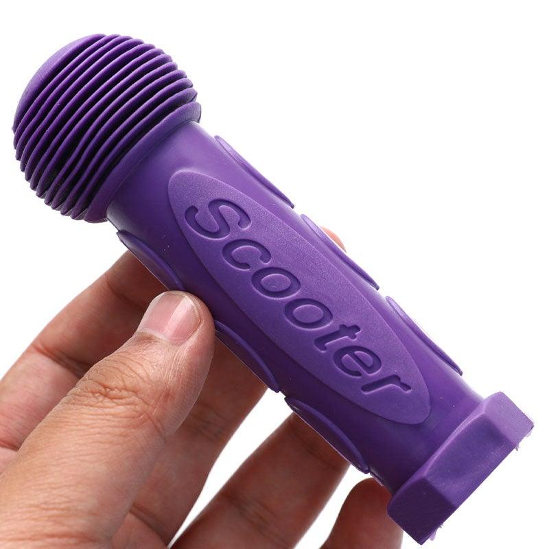 2Pcs Purple Child Children Kid Kids Bike Bicycle Tricycle Scooter Rubber Grip Handle Handlebar Grips Anti-skid Bicycle Grips For Kids Girls Boys Non-Slip Rubber Mushroom Grips Stevvex