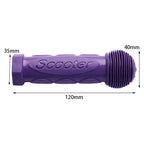 2Pcs Purple Child Children Kid Kids Bike Bicycle Tricycle Scooter Rubber Grip Handle Handlebar Grips Anti-skid Bicycle Grips For Kids Girls Boys Non-Slip Rubber Mushroom Grips Stevvex