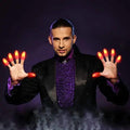 2pcs Red Lightup Magic Thumbs LED Magic Fingers Tricks Thumb Props Amazing Ultra Bright Light Festival Party Toys Illusion Magic Gadgets Stevvex