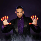2pcs Red Lightup Magic Thumbs LED Magic Fingers Tricks Thumb Props Amazing Ultra Bright Light Festival Party Toys Illusion Magic Gadgets Stevvex