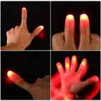 2pcs Red Lightup Magic Thumbs LED Magic Fingers Tricks Thumb Props Amazing Ultra Bright Light Festival Party Toys Illusion Magic Gadgets Stevvex