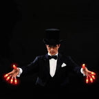 2pcs Red Lightup Magic Thumbs LED Magic Fingers Tricks Thumb Props Amazing Ultra Bright Light Festival Party Toys Illusion Magic Gadgets Stevvex