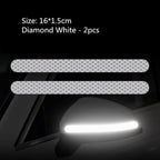 2Pcs Reflectance Car Stickers Reflector Rearview Mirror Reflective Tape Car Accessories Exterior Reflex Tape Reflective Strip Reflective Car Stickers Set Rearview Mirror Reflective Warning Stickers Car Side Reflective Stickers Stevvex