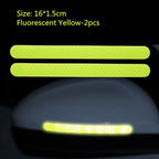 2Pcs Reflectance Car Stickers Reflector Rearview Mirror Reflective Tape Car Accessories Exterior Reflex Tape Reflective Strip Reflective Car Stickers Set Rearview Mirror Reflective Warning Stickers Car Side Reflective Stickers Stevvex