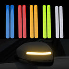2Pcs Reflectance Car Stickers Reflector Rearview Mirror Reflective Tape Car Accessories Exterior Reflex Tape Reflective Strip Reflective Car Stickers Set Rearview Mirror Reflective Warning Stickers Car Side Reflective Stickers Stevvex