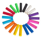 2PCS Rubber Bike Handlebar Grips Cover Mountain Bicycle Handle Anti-Skid Bicycles Bar Grips Non-Slip Rubber Bike Handle Grips For Kids Bike Scooter Mountain Road Urban Bike Tricycle Soft Handlebar Stevvex