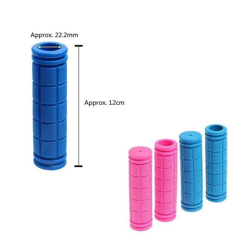 2PCS Rubber Bike Handlebar Grips Cover Mountain Bicycle Handle Anti-Skid Bicycles Bar Grips Non-Slip Rubber Bike Handle Grips For Kids Bike Scooter Mountain Road Urban Bike Tricycle Soft Handlebar Stevvex