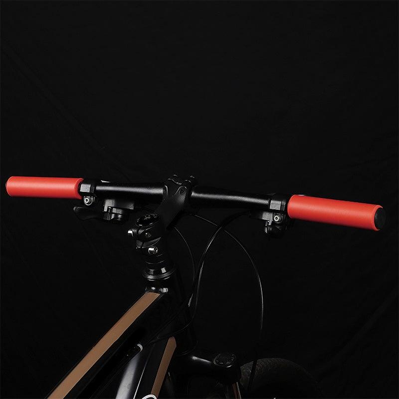 2PCS Silicone Bicycle Handlebar Grips Anti-Slip Shock-Asorbing Mountain Bike Handlebar Grip Silica Gel Super Light Anti-Skid Shock-Proof Handle Bar Locking Grips Cycling Grips Stevvex