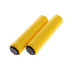 2PCS Silicone Bicycle Handlebar Grips Anti-Slip Shock-Asorbing Mountain Bike Handlebar Grip Silica Gel Super Light Anti-Skid Shock-Proof Handle Bar Locking Grips Cycling Grips Stevvex