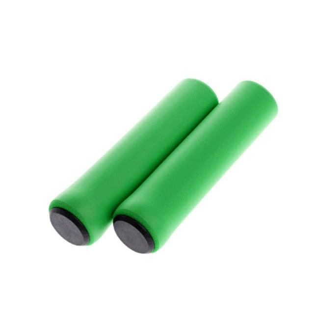2PCS Silicone Bicycle Handlebar Grips Anti-Slip Shock-Asorbing Mountain Bike Handlebar Grip Silica Gel Super Light Anti-Skid Shock-Proof Handle Bar Locking Grips Cycling Grips Stevvex