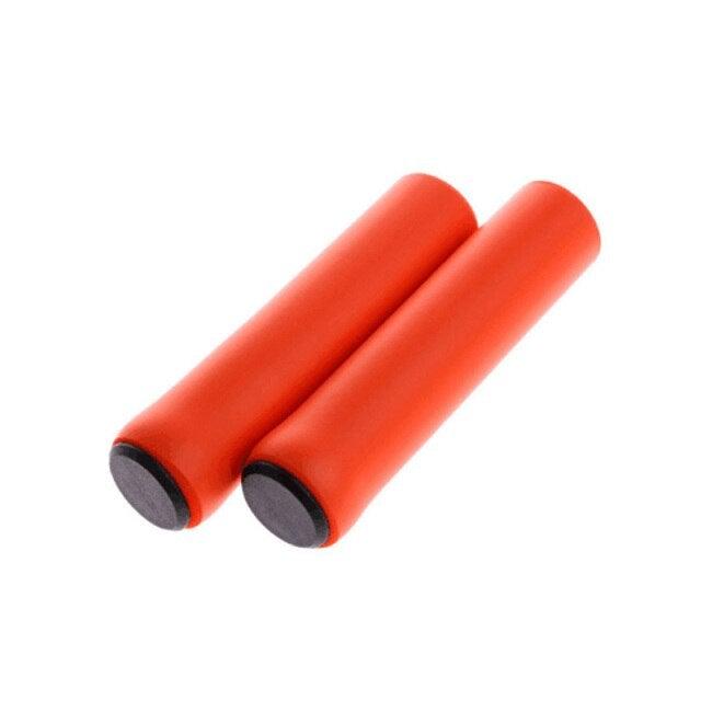 2PCS Silicone Bicycle Handlebar Grips Anti-Slip Shock-Asorbing Mountain Bike Handlebar Grip Silica Gel Super Light Anti-Skid Shock-Proof Handle Bar Locking Grips Cycling Grips Stevvex