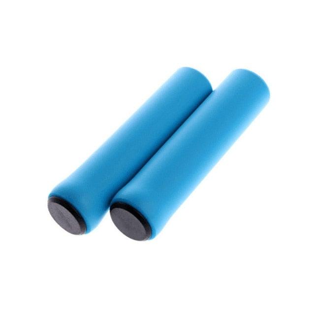 2PCS Silicone Bicycle Handlebar Grips Anti-Slip Shock-Asorbing Mountain Bike Handlebar Grip Silica Gel Super Light Anti-Skid Shock-Proof Handle Bar Locking Grips Cycling Grips Stevvex