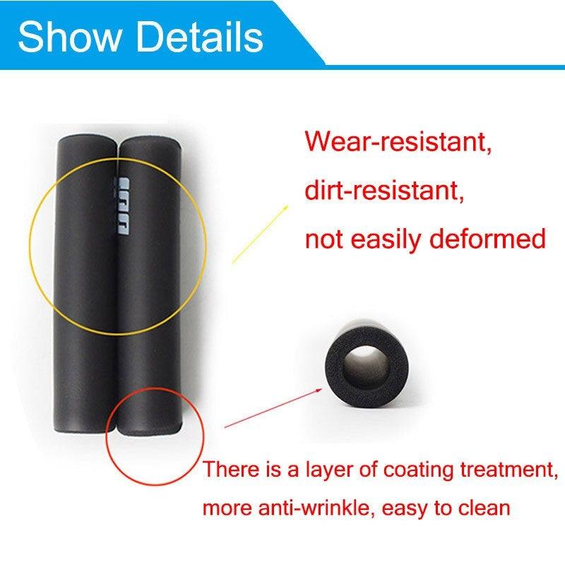 2PCS Silicone Bicycle Handlebar Grips Anti-Slip Shock-Asorbing Mountain Bike Handlebar Grip Silica Gel Super Light Anti-Skid Shock-Proof Handle Bar Locking Grips Cycling Grips Stevvex