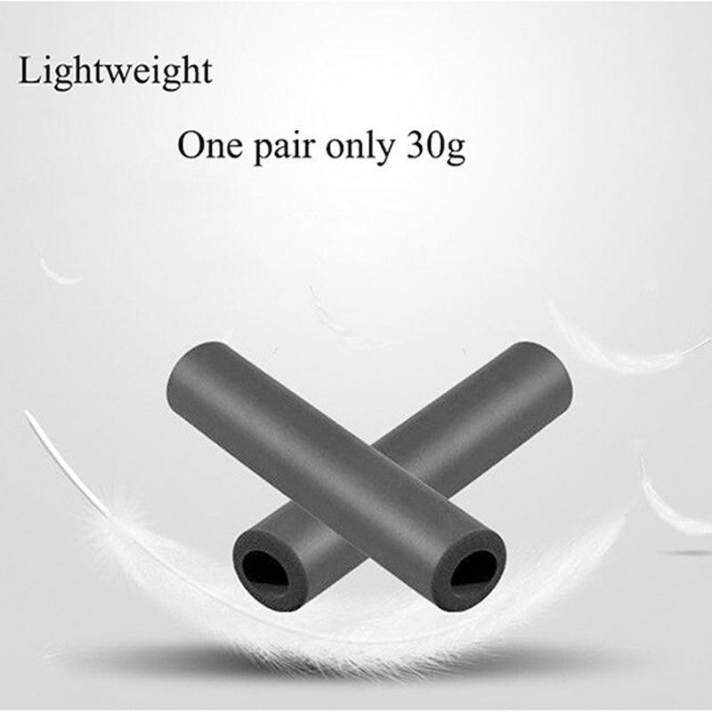 2PCS Silicone Bicycle Handlebar Grips Anti-Slip Shock-Asorbing Mountain Bike Handlebar Grip Silica Gel Super Light Anti-Skid Shock-Proof Handle Bar Locking Grips Cycling Grips Stevvex