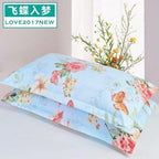 2pcs Silk Pillowcase For Hair And Skin With Hidden Zipper Print Pillow Case Adult Thick Pillow Case For Home Decor King Size Pillow Case Stevvex
