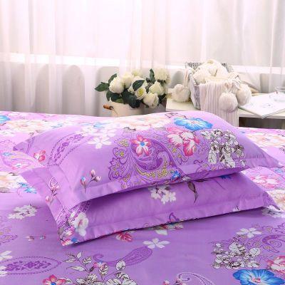 2pcs Silk Pillowcase For Hair And Skin With Hidden Zipper Print Pillow Case Adult Thick Pillow Case For Home Decor King Size Pillow Case Stevvex