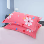 2pcs Silk Pillowcase For Hair And Skin With Hidden Zipper Print Pillow Case Adult Thick Pillow Case For Home Decor King Size Pillow Case Stevvex