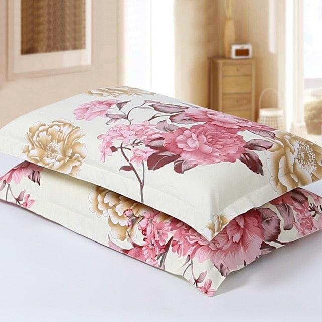 2pcs Silk Pillowcase For Hair And Skin With Hidden Zipper Print Pillow Case Adult Thick Pillow Case For Home Decor King Size Pillow Case Stevvex