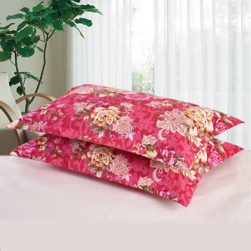 2pcs Silk Pillowcase For Hair And Skin With Hidden Zipper Print Pillow Case Adult Thick Pillow Case For Home Decor King Size Pillow Case Stevvex