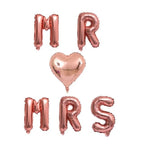 2pcs/lot Good Quality 36inch Round White and black Print Mr&Mrs Latex Balloons For Happy Wedding And  Valentine's Day Stevvex