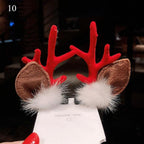 2pcs/set Christmas Hair Clips For Girls Cute Deer Ear Hairpins Hairgrips Kids Christmas Antler Hairpin Barrette Fashion Hair Accessories For Women