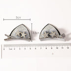 2pcs/Set Cute Hair Clips For Girls Glitter Rainbow Felt Fabric Flowers Hairpins Cat Ears Bunny Barrettes Kids Hair Accessories for Halloween Parties Cosplay for Girls
