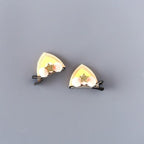 2pcs/Set Cute Hair Clips For Girls Glitter Rainbow Felt Fabric Flowers Hairpins Cat Ears Bunny Barrettes Kids Hair Accessories for Halloween Parties Cosplay for Girls