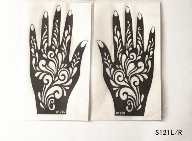 2Pcs/Set Temporary Womens Tattoo 25 Luxury Designs Body Art Waterproof Tattoo For Hands Wedding Party Stevvex