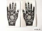 2Pcs/Set Temporary Womens Tattoo 25 Luxury Designs Body Art Waterproof Tattoo For Hands Wedding Party Stevvex