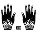 2Pcs/Set Temporary Womens Tattoo 25 Luxury Designs Body Art Waterproof Tattoo For Hands Wedding Party Stevvex