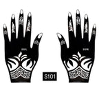 2Pcs/Set Temporary Womens Tattoo 25 Luxury Designs Body Art Waterproof Tattoo For Hands Wedding Party Stevvex